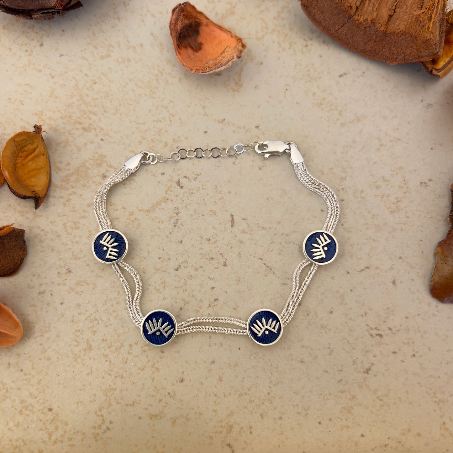 Handmade Sterling Silver Bracelet – Guardian Angel Motif – Adjustable 925 Silver Women’s Jewelry – Symbol of Protection & Light