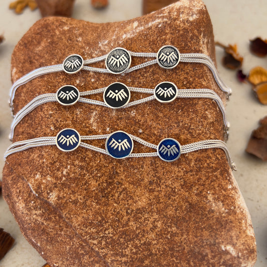 Handmade Sterling Silver Bracelet – Guardian Angel Motif – Adjustable 925 Silver Women’s Jewelry – Symbol of Protection & Light