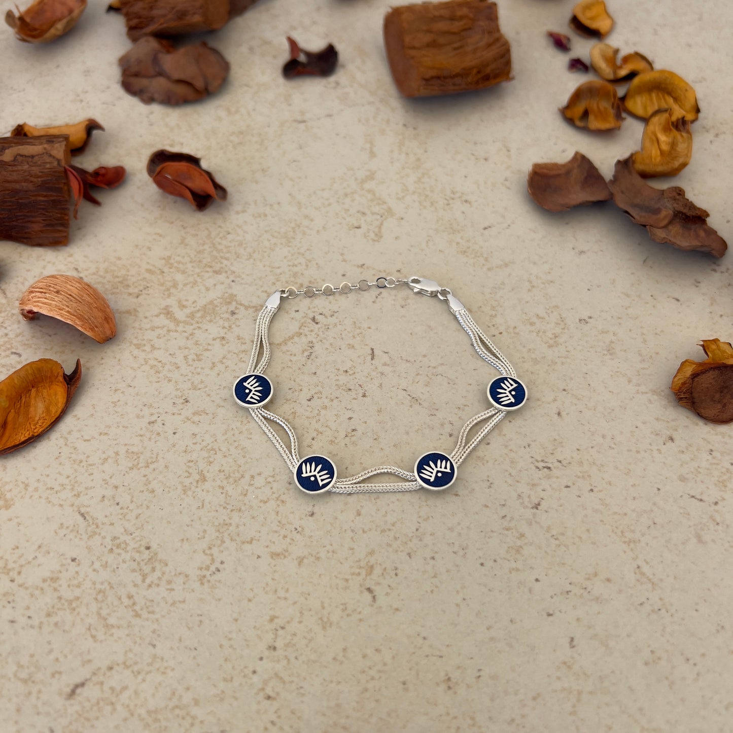 Handmade Sterling Silver Bracelet – Guardian Angel Motif – Adjustable 925 Silver Women’s Jewelry – Symbol of Protection & Light